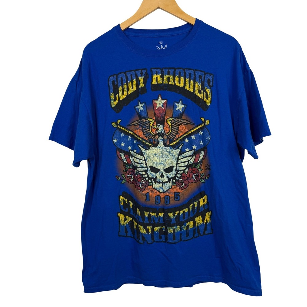 WWE Cody Rhodes Claim Your Kingdom Blue Graphic T-Shirt Mens XL Ripple Junction